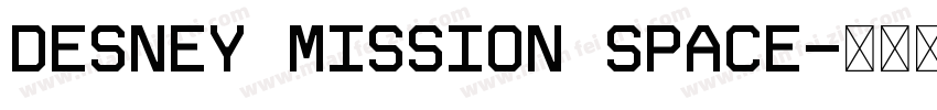 DESNEY MISSION SPACE字体转换